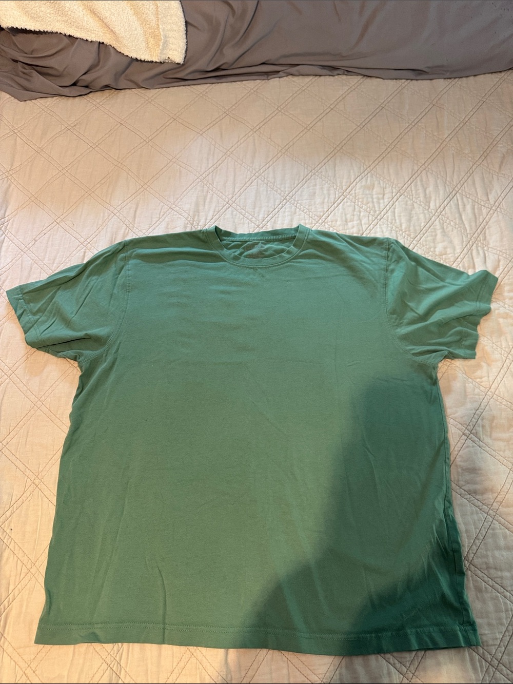 L.L. Bean Men's Short-Sleeve Crew T-Shirt in Teal Green